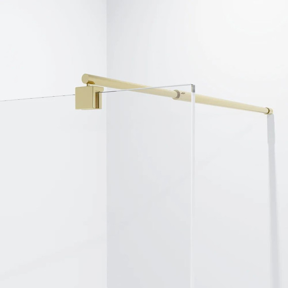 Душевая перегородка Niagara Nova 90 см NG-644-90GOLD с кронштейном, золото/прозрачное - фото 3