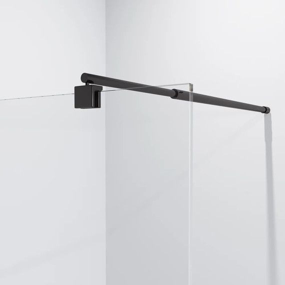 Душевая перегородка Niagara Nova 110 см NG-682-11BLACK с кронштейном, черный/прозрачное - фото 3