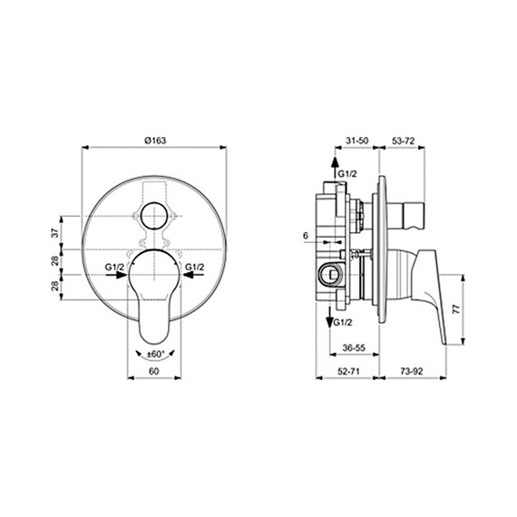 Смеситель для ванны Ideal Standard Cerabase A7393AA - фото 2