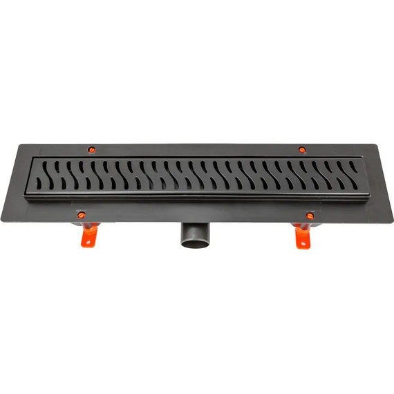 Трап Veconi Harmony Black 35 см V350HB, черный матовый, Цвет производителя: чёрный матовый, Размер трапа: 350 - фото 