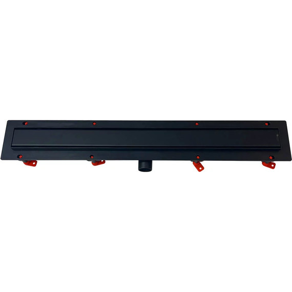 Трап Veconi Klasik/Floor Black 55 см V550KB, черный матовый (под плитку), Цвет производителя: чёрный матовый, Размер трапа: 550 - фото 
