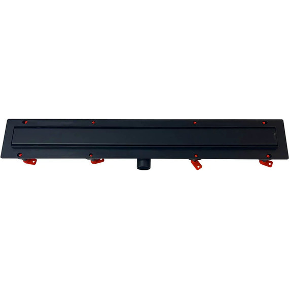 Трап Veconi Klasik/Floor Black 75 см V750KB, черный матовый (под плитку), Цвет производителя: чёрный матовый, Размер трапа: 750 - фото 