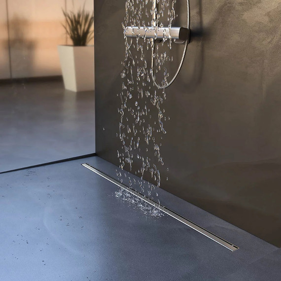 Трап Veconi Slim-line 80 см V800SL, хром глянцевый - фото 