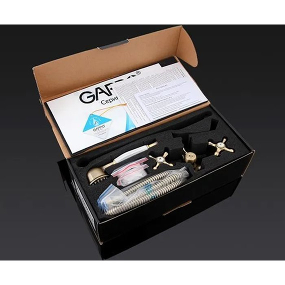 Смеситель для ванны с душевым гарнитуром Gappo G2263-4, бронза - фото 10