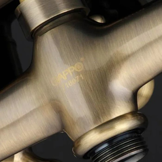 Смеситель для ванны с душевым гарнитуром Gappo G2263-4, бронза - фото 7