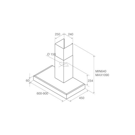 Вытяжка JET AIR POLA P 90 INX - фото 2