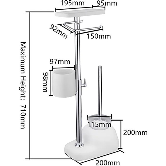 Стойка с держателем и ёршиком Gappo G902 - фото 10