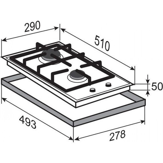 Газовая варочная поверхность Zigmund & Shtain G 14.3 W Domino - фото 4