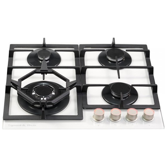 Газовая варочная поверхность Zigmund & Shtain MN 199.61 W (белое стекло) - фото 3