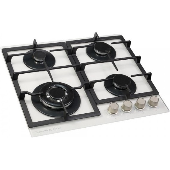 Газовая варочная поверхность Zigmund & Shtain MN 199.61 W (белое стекло) - фото 4