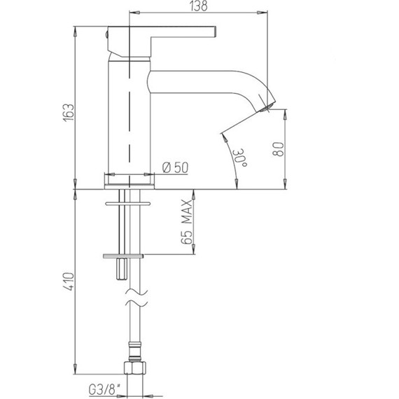 Смеситель для раковины Paini Brera 74PJ205O, золото матовое - фото 3