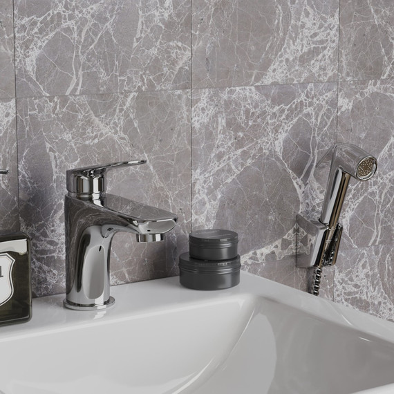 Смеситель для раковины с гигиеническим душем Paini Laguna LACR205/574 - фото 2