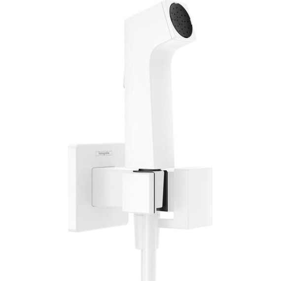 Набор для гигиенического душа Hansgrohe Bidette E 1 jet 29233700, белый матовый (без скрытой части) - фото 