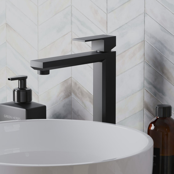 Смеситель для раковины высокий Paini Grazia 21PZ205LL, черный матовый - фото 2