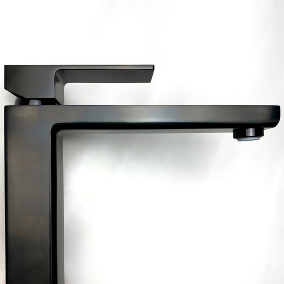 Смеситель для раковины высокий Paini Grazia 21PZ205M, черный матовый - фото 3