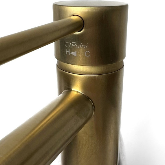 Смеситель для раковины высокий Paini Cox 78PJ205OLL, золото матовое - фото 3