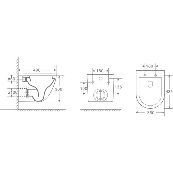 Инсталляция Ideal Standard Prosys Eco Frame M с подвесным безободковым унитазом Azario Gloria AZ-2003 - фото 15