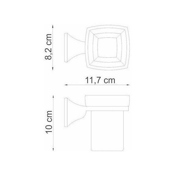 Стакан для зубных щеток WasserKraft Wern K-2528 - фото 3