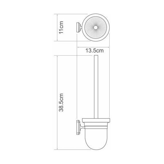 Ёршик для унитаза WasserKraft Oder K-3027 - фото 3