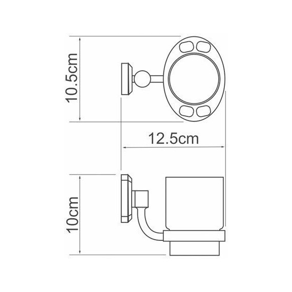 Стакан для зубных щеток WasserKraft Oder K-3028 - фото 3