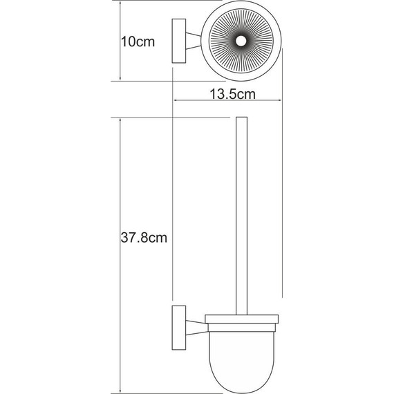 Ёршик для унитаза WasserKraft Isen K-4027 - фото 3