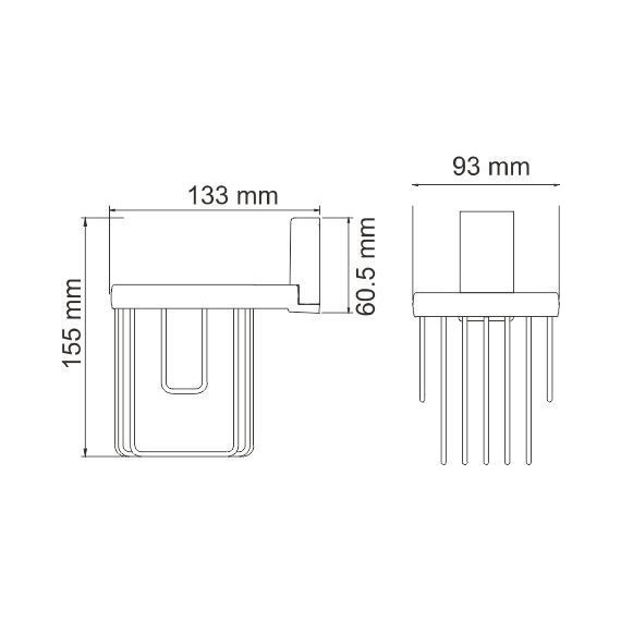 Держатель для освежителя WasserKraft Abens K-3245, цвет чёрный - фото 3