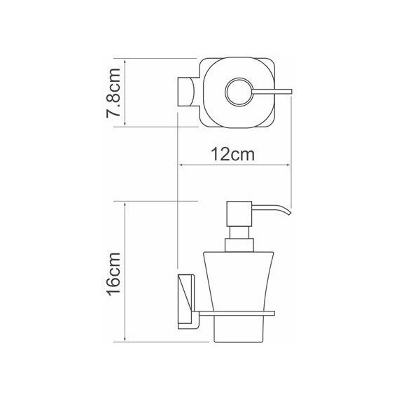 Дозатор для жидкого мыла WasserKraft Leine K-5099 - фото 3