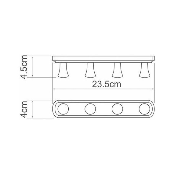 Набор крючков WasserKraft K-1074B, цвет чёрный матовый - фото 2