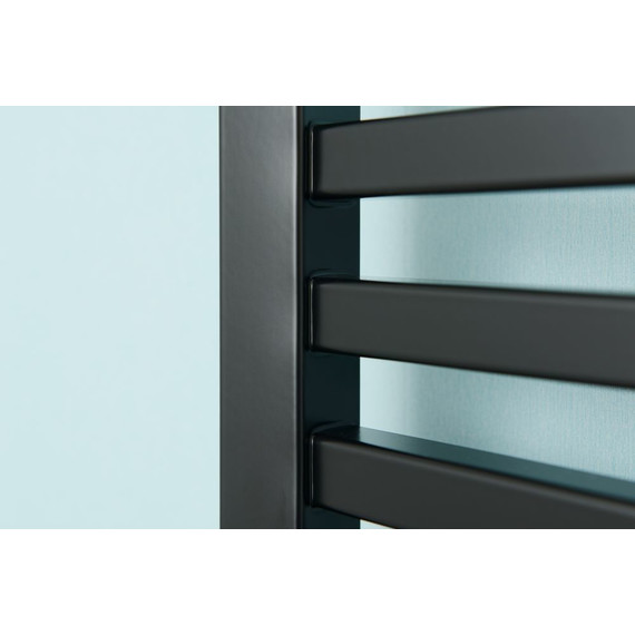 Полотенцесушитель электрический Сунержа Аркус 3.0 П20 1200x600 мм 31-5704-1260 L, чёрный матовый - фото 5