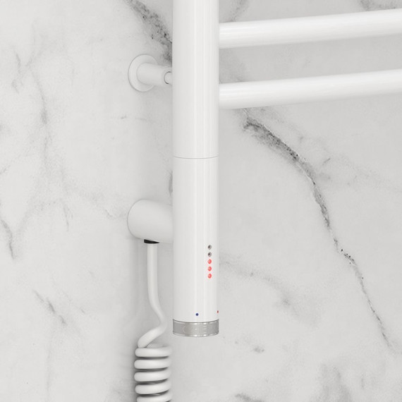 Полотенцесушитель электрический Сунержа Богема 3.0 П16 1000x400 мм (выгнутая перемычка) 12-5802-1040 L, белый - фото 3