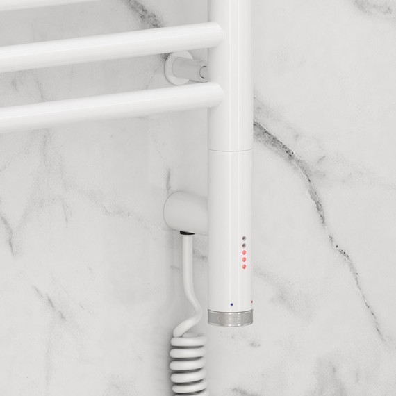 Полотенцесушитель электрический Сунержа Богема 3.0 П16 1000x300 мм (прямая перемычка) 12-5805-1030 R, белый - фото 3