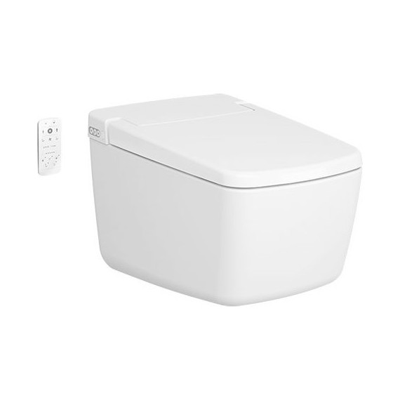Унитаз-биде подвесной безободковый Vitra V-Care Prime 7231B403-6216 с крышкой микролифт - фото 