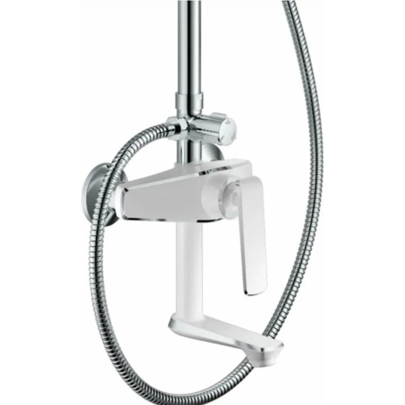 Душевая стойка Haiba HB24548-8, белый/хром - фото 2