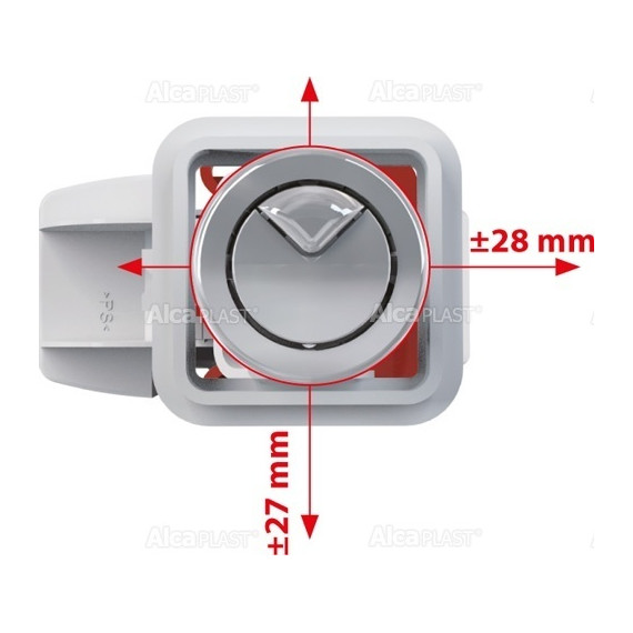 Выпускной комплект Alcadrain SA08AS 1/2" CHROM - фото 2