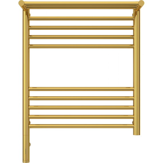 Полотенцесушитель электрический Сунержа Богема с полкой 3.0 П10 600x500 мм (прямая перемычка) 03-5806-6050 L, золото - фото 2
