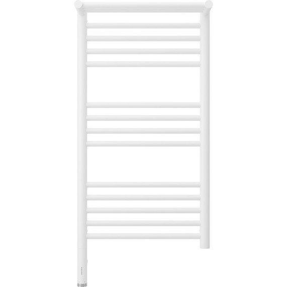 Полотенцесушитель электрический Сунержа Богема с полкой 3.0 П14 800x400 мм (прямая перемычка) 30-5806-8040 L, белый матовый - фото 2