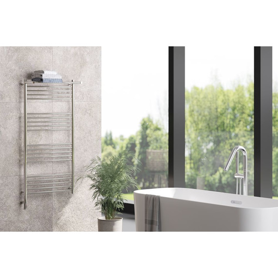 Полотенцесушитель электрический Сунержа Богема с полкой 3.0 П20 1200x600 мм (прямая перемычка) 00-5806-1260 L - фото 4