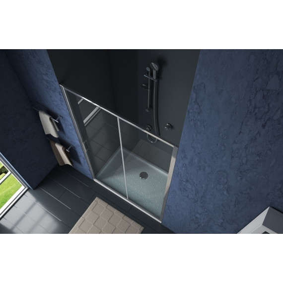 Душевая дверь Bravat Drop 120 см, BD120.4100A, хром/прозрачное - фото 5