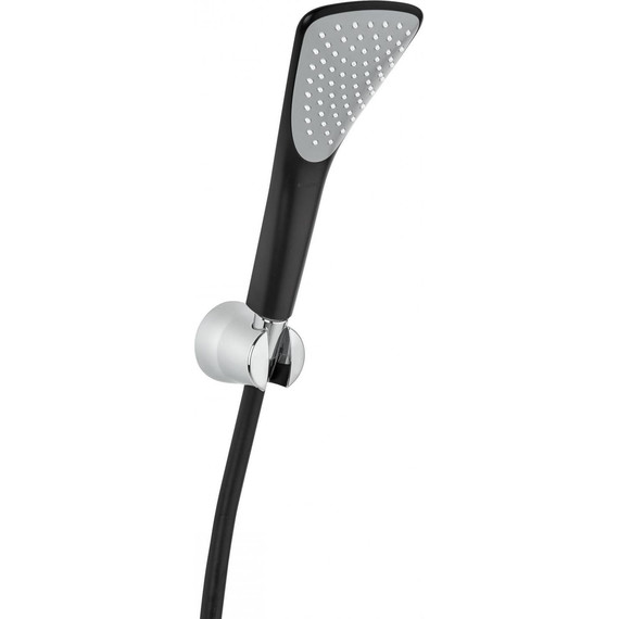 Душевой гарнитур Kludi Fizz 1S 6765087-00, черный матовый/хром - фото 