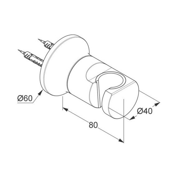 Держатель душевой лейки Kludi Nova Fonte 2055205-35 - фото 2