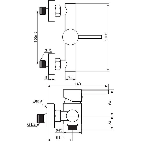 Смеситель для душа Damixa Scandinavian Pure 362000300, черный, Цвет производителя: чёрный - фото 4