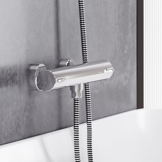 Смеситель для душа с термостатом Damixa Scandinavian Pure 366000000, Цвет производителя: хром - фото 2