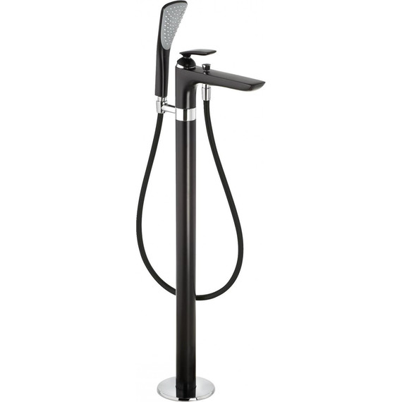 Смеситель для ванны Kludi Balance 525908775, черный матовый/хром - фото 