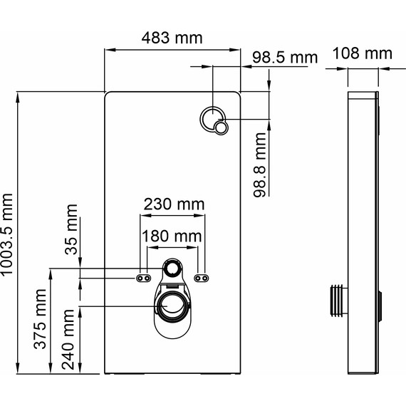 Инсталляция для унитаза WasserKraft Naab 86TLT.040.PE.WH - фото 5