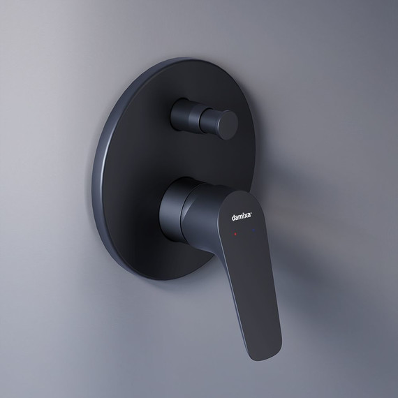 Смеситель для ванны Damixa Jupiter 777100300, черный, Цвет производителя: чёрный - фото 3