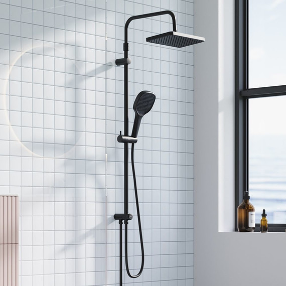 Душевая стойка Damixa Merkur 940000300, черный - фото 2