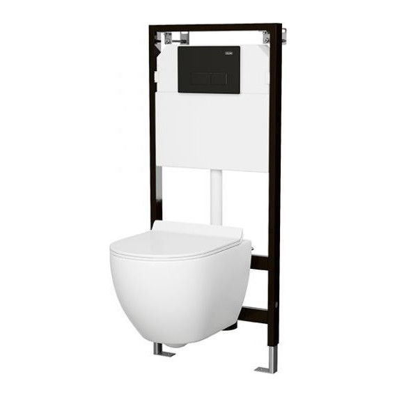 Кнопка смыва Sole S0120 Black - фото 3