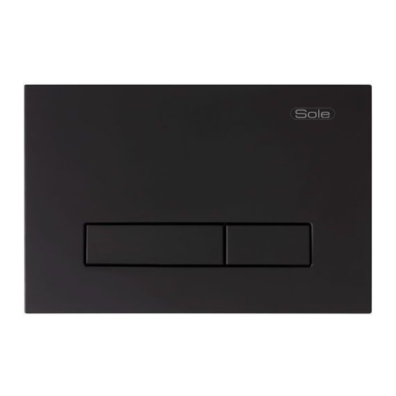 Кнопка смыва Sole S0323 Black - фото 