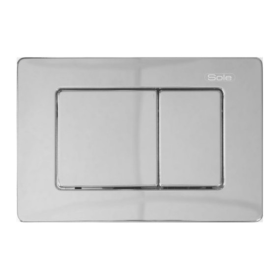 Кнопка смыва Sole S0423 Chrome metal - фото 