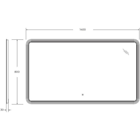 Зеркало Cezares Duet Led 140 см CZR-SPC-DUET-1400-800-LED-TCH - фото 10